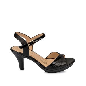 Sandalia D'orsay Casual DAYA-2505 Negro Viale Cuero