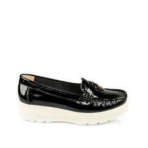 Zapato Mocasín Casual DOM-2505 Negro Viale Cuero