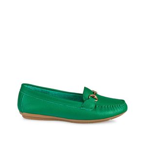 Zapato Mocasín Casual CORE-2502 Verde/Hoja Viale Cuero