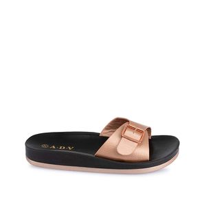 Sandalia Slide Casual ABY-2509 Oro Rosa ADV