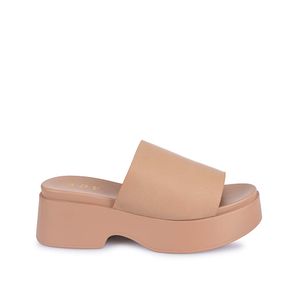 Sandalia Slide Casual ABY-2511 Beige ADV