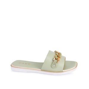 Sandalia Slide Casual ABY-2521 Verd/Mentha ADV