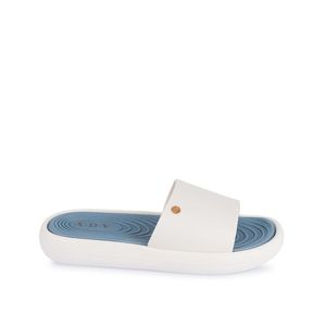 Sandalia Slide Casual ABY-2525 Blanco/Acerp ADV