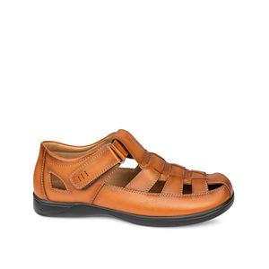 Sandalia Franciscana Casual ANGELO-2512 Natural Viale Homme Cuero