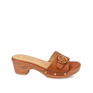 Sandalia Sueco Casual SOFI-2530B Natural Viale Cuero