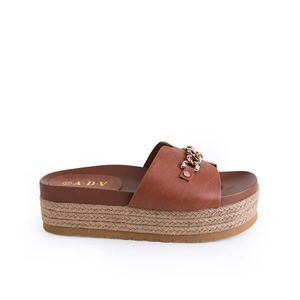 Sandalia Slide Casual ANA-2520 Natural ADV