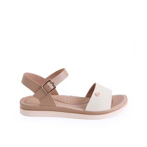 Sandalia D'orsay Casual ANA-2533 Vainilla/Vison ADV