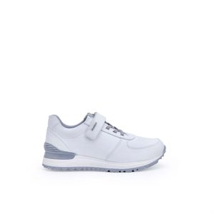 Zapatilla Escolar Unisex Casual ANDREI-025 I Blanco Rabbit Cuero