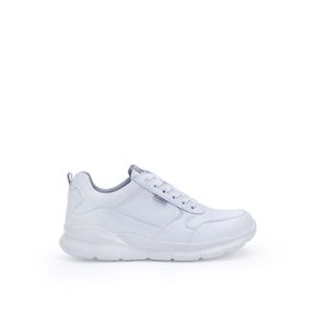 Zapatilla Escolar Casual JOSE-2512 Blanco Rabbit Cuero