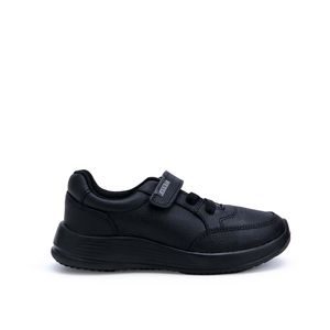 Zapatilla Escolar Casual ALEX-055 Negro Rabbit Cuero