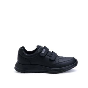 Zapatilla Escolar Casual ALEX-056 NEGRO Rabbit Cuero