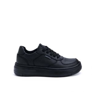 Zapatilla Escolar Casual ANDREI-2503 NEGRO Rabbit Cuero