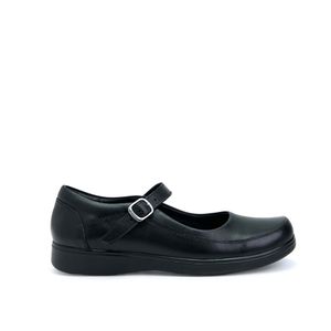 Zapato Escolar Ballerina Casual MANA-057 Negro Rabbit Cuero