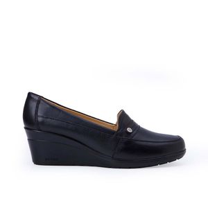 Zapato Mocasín Casual LE-2514 Negro Viale Cuero