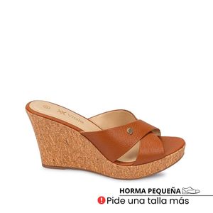 Sandalia Slide Casual ALE-2524 Natural Viale Cuero
