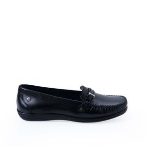 Zapato Mocasín Casual DOM-2502 Negro Viale Cuero
