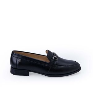 Zapato Mocasín Casual LE-2515 Negro Viale Cuero