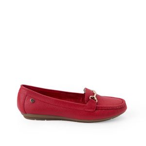 Zapato Mocasín Casual CORE-2511 Rojo Viale Cuero