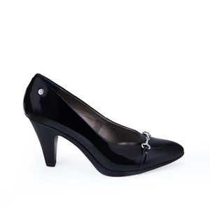 Zapato Reina Vestir ALE-2531 Negro Viale Cuero