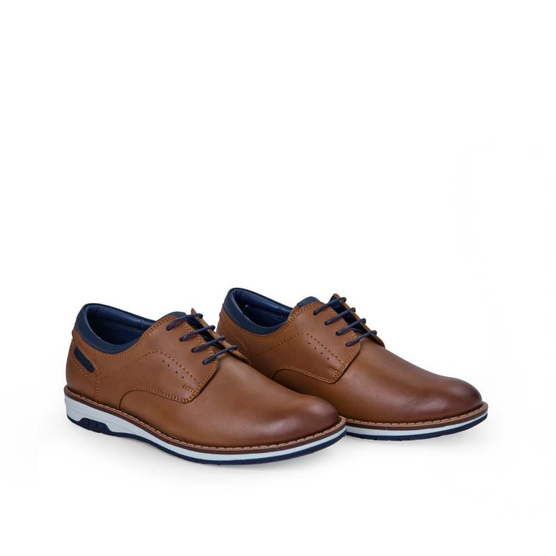 ZAPATO-DERBY-CASUAL INFORMAL-HOMBRE-CUERO-RABBIT-FLAT-TACO 2-ANGEL-2538HABANO -2-.jpg