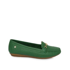 Zapato Mocasín Casual CORE-2510 Verde/Hoja Viale Cuero