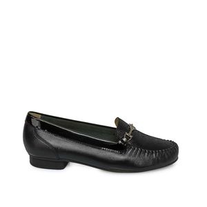 Zapato Mocasín Casual DENI-2510 Negro Viale Cuero