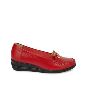 Zapato Mocasín Casual DK-2512 Rojo Viale Cuero