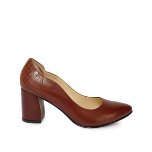 Zapato Reina Vestir TATI-2520 Marrón/Claro Viale Cuero