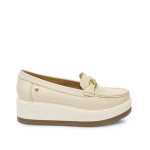 Zapato Mocasín Casual DENI-2517 Vainilla Viale Cuero