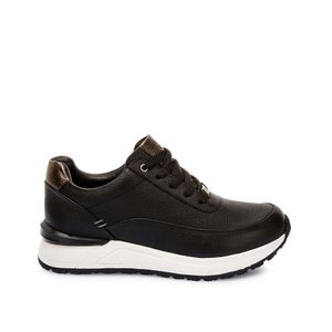 Zapatilla Casual TERI-2501 Negro Viale Cuero