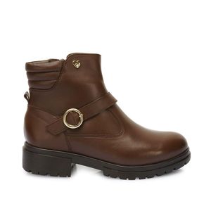 Botín Casual YADIRA-2525 Africano Rabbit Cuero