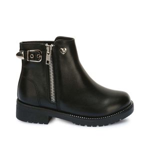 Botín Casual YADIRA-2530 Negro Rabbit Cuero
