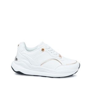 Zapatilla Casual VALE-2506 Blanco/Dorado ADV