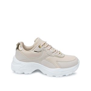 Zapatilla Casual VALE-2507 Vainilla/Oro Rosa ADV