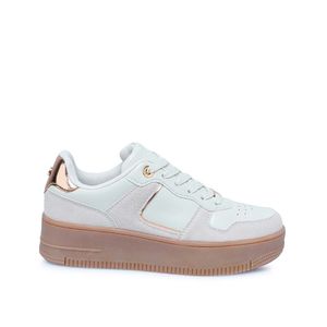 Zapatilla Casual VALE-2509 Vainilla/Oro Rosa ADV