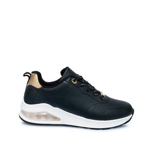 Zapatilla Casual VALE-2502 Negro/Dorado ADV