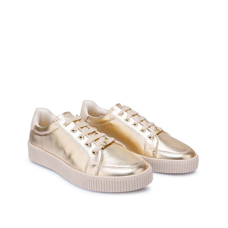 ZAPATILLA-BASICO-CASUAL INFORMAL-MUJER-SINTETICO-PIAZZA-FLAT-2-LIA-2541DORADO -4-