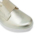 ZAPATO-SLIP ON-CASUAL INFORMAL-MUJER-CUERO-VIALE-TACO CUNA-5-WIL-2535DORADO -3-