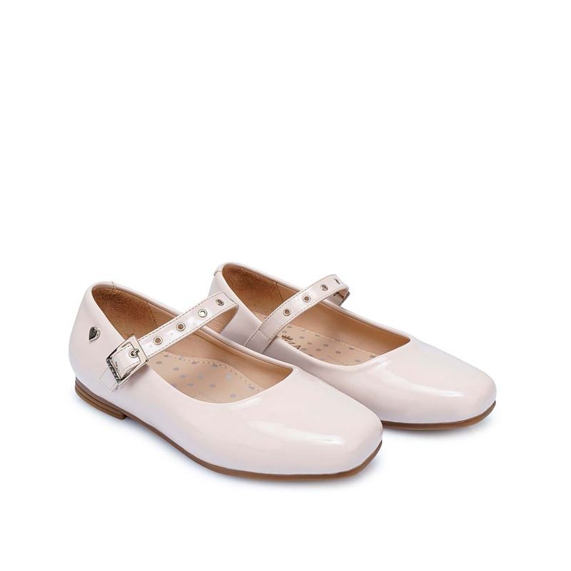 ZAPATO-BALLERINA-CASUAL INFORMAL-NINA-SINTETICO-PIAZZA KIDS-FLAT-1-MADIS-2527HUESO -3-