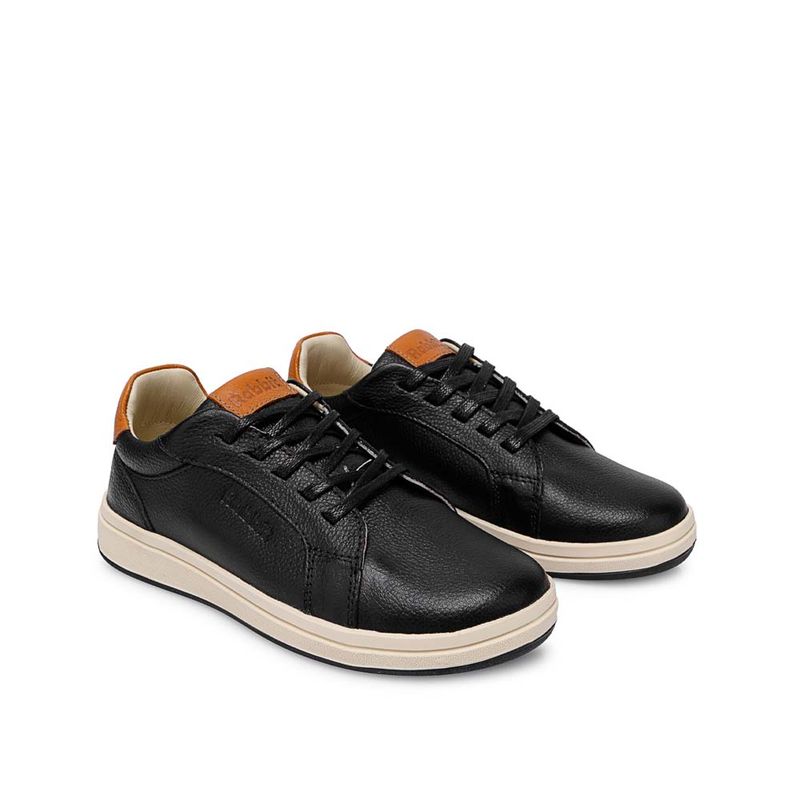 ZAPATILLA-BASICO-CASUAL INFORMAL-NINO-CUERO-RABBIT-FLAT-2-ALEX-2519NEGRO -4-