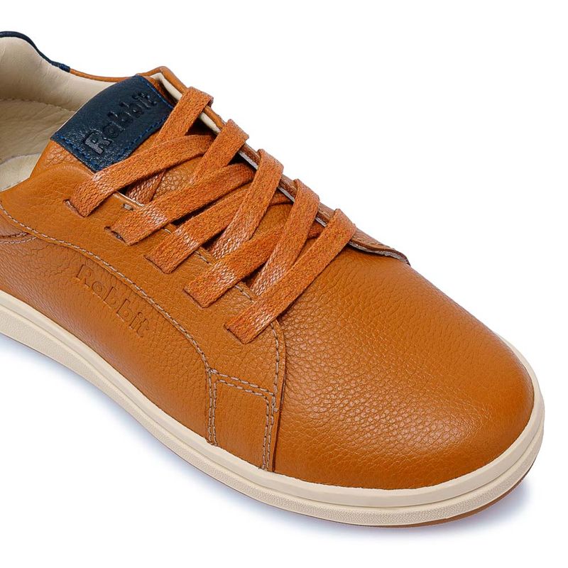 ZAPATILLA-BASICO-CASUAL INFORMAL-NINO-CUERO-RABBIT-FLAT-2-ALEX-2519NATURAL -3-