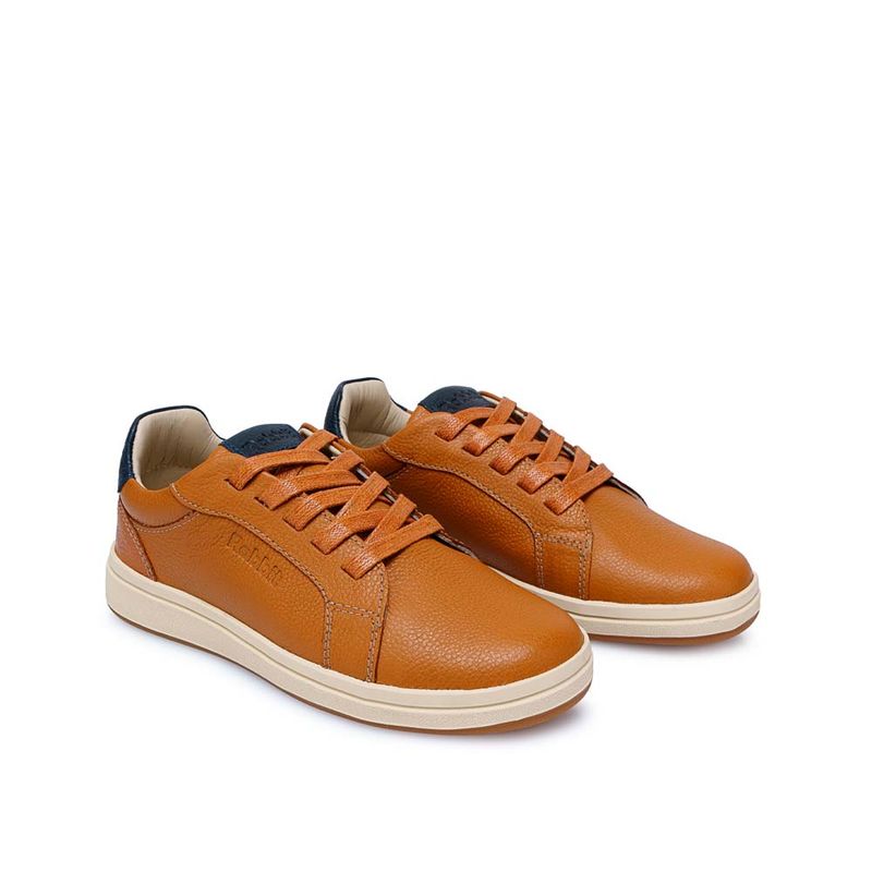 ZAPATILLA-BASICO-CASUAL INFORMAL-NINO-CUERO-RABBIT-FLAT-2-ALEX-2519NATURAL -4-