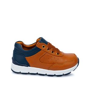 Zapatilla Casual ANDY-2506 Azul/Natural Rabbit Cuero