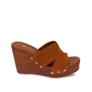 Sandalia Slide Casual SOFI-2610 Habano Viale Cuero