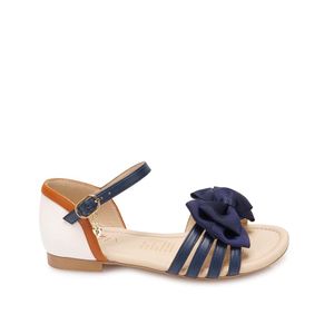 Sandalia D'orsay Casual YADIRA-2610 Azul/Hueso Piazza Kids
