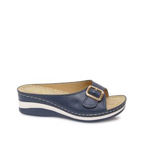 Sandalia Slide Casual ABY-2601 Azul ADV