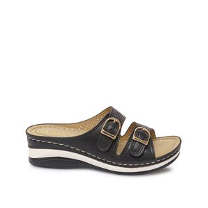 Sandalia Slide Casual ABY-2602 Negro ADV