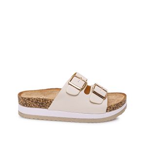 Sandalia Slide Casual ANA-2521 Hueso ADV