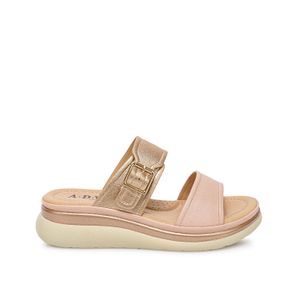 Sandalia Strap Casual ANA-2615 Oro Rosa/Nude ADV