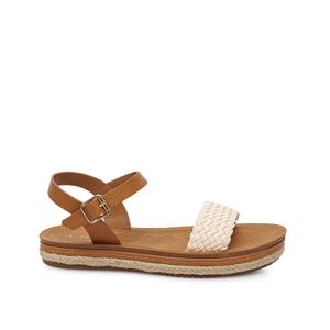 Sandalia D'orsay Casual CAMI-2607 Blanco/Natu ADV